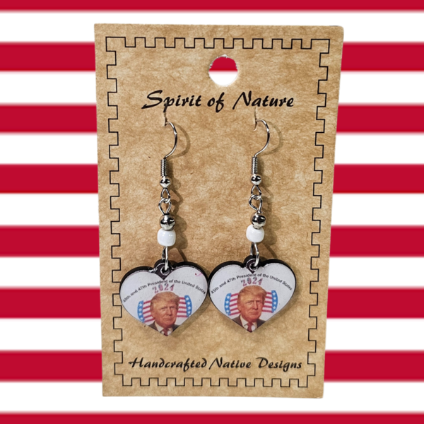 Trump 8 Earrings