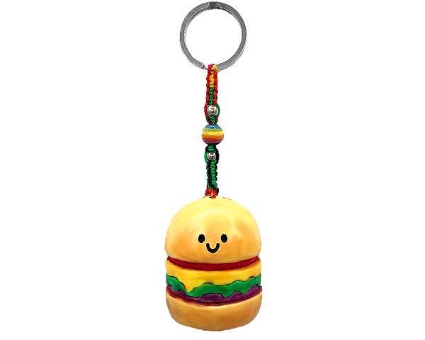 Burger American Food Durepox Resin Figurine Keychain - Image 3