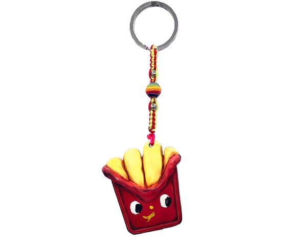 French Fries Food Durepox Resin Figurine Keychain - Image 3